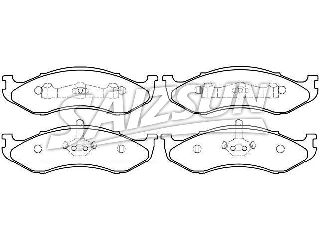 Bremsbelagsatz, Scheibenbremse Brake Pad Set:0K553-33-23ZA