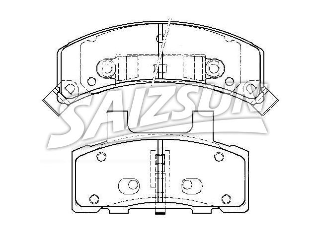 Bremsbelagsatz, Scheibenbremse Brake Pad Set:1801 2226