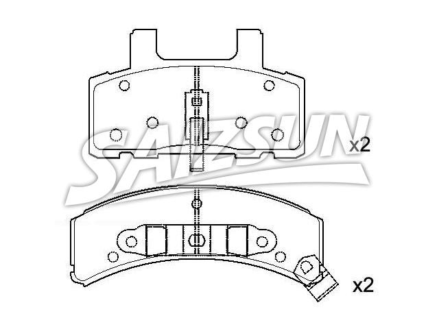 Bremsbelagsatz, Scheibenbremse Brake Pad Set:1232 1430