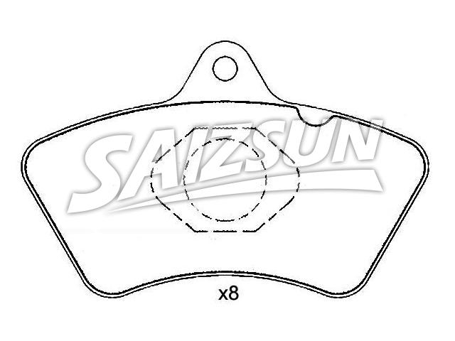 Bremsbelagsatz, Scheibenbremse Brake Pad Set:8 284 058 204