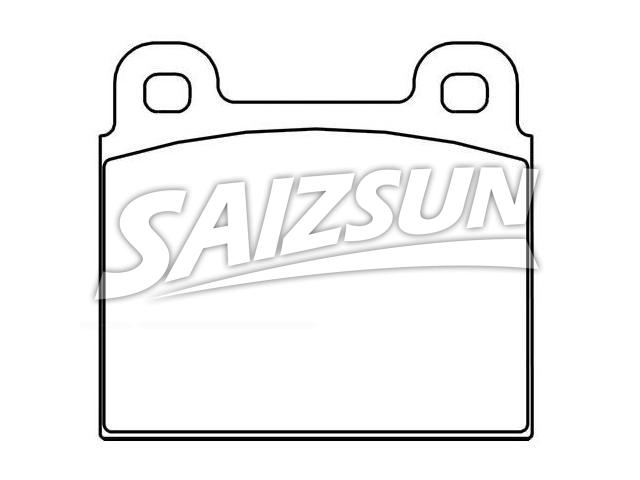 Bremsbelagsatz, Scheibenbremse Brake Pad Set:0060 713 601 00