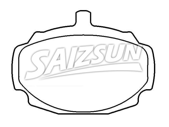 Bremsbelagsatz, Scheibenbremse Brake Pad Set:GBP90202