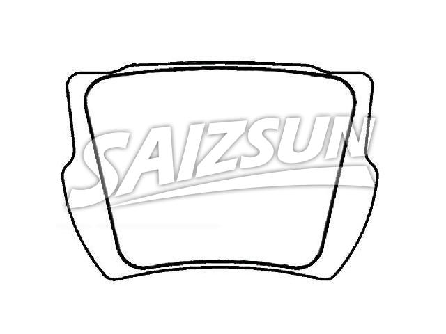 Bremsbelagsatz, Scheibenbremse Brake Pad Set:180040