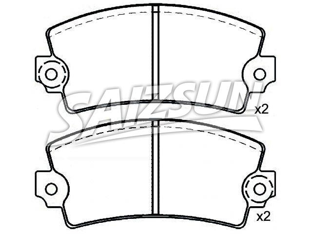 Bremsbelagsatz, Scheibenbremse Brake Pad Set:4248.67