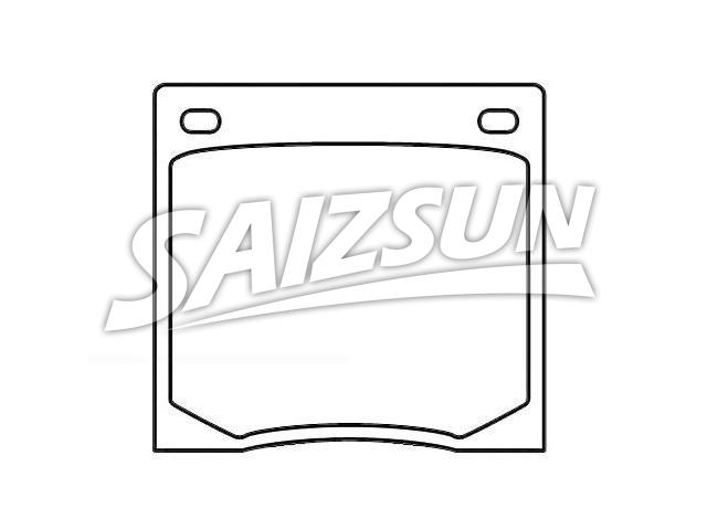 Bremsbelagsatz, Scheibenbremse Brake Pad Set:45022-634-670