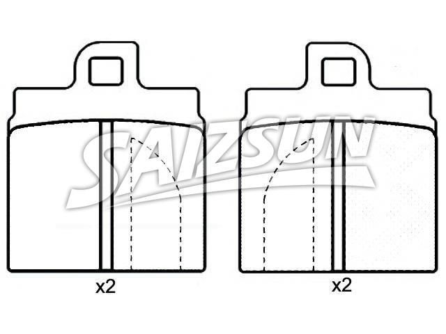 Bremsbelagsatz, Scheibenbremse Brake Pad Set:0060 750 567