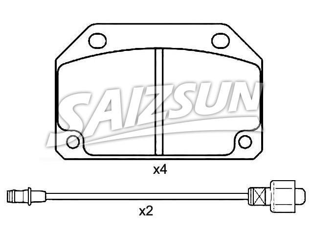 Bremsbelagsatz, Scheibenbremse Brake Pad Set:176 991 00