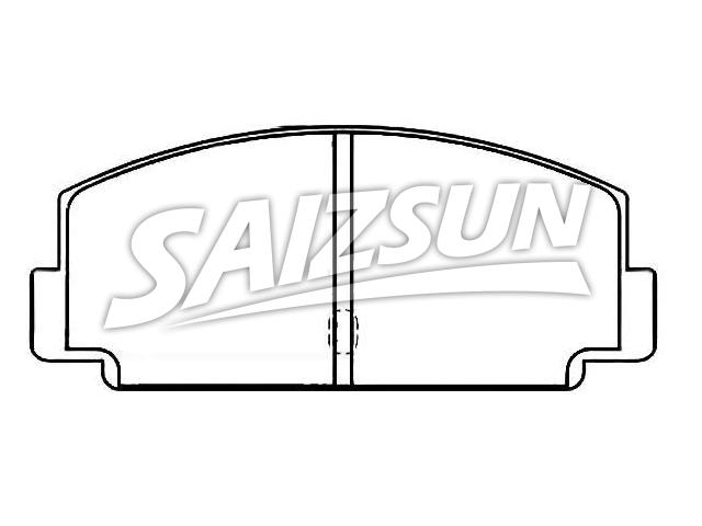 Bremsbelagsatz, Scheibenbremse Brake Pad Set:29625-031090