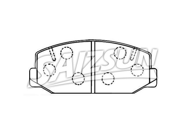 Bremsbelagsatz, Scheibenbremse Brake Pad Set:04491-14090