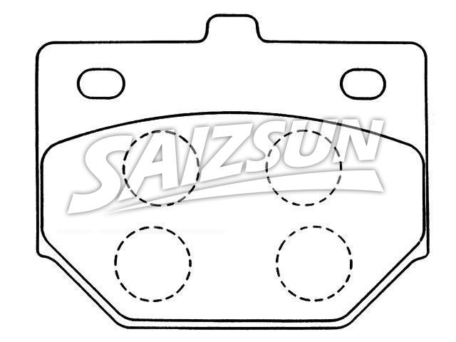 Bremsbelagsatz, Scheibenbremse Brake Pad Set:04491-87701