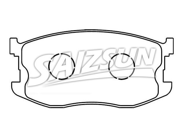 Bremsbelagsatz, Scheibenbremse Brake Pad Set:8-94442-686-0
