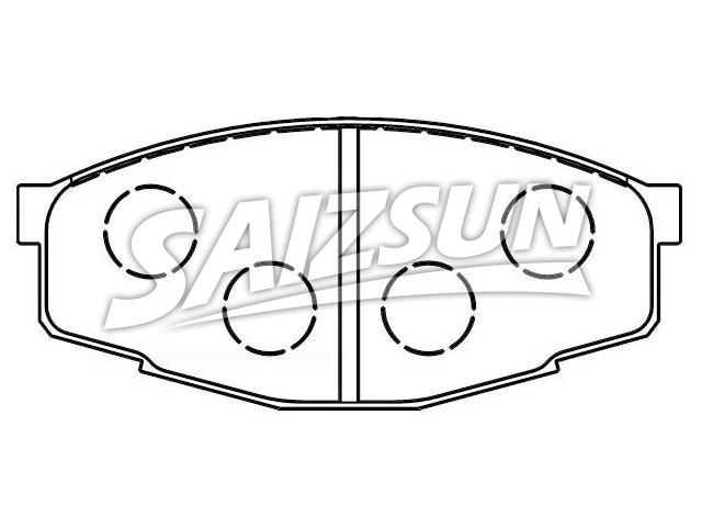 Bremsbelagsatz, Scheibenbremse Brake Pad Set:04465-22070