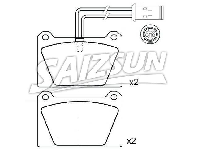Bremsbelagsatz, Scheibenbremse Brake Pad Set:GBP90258