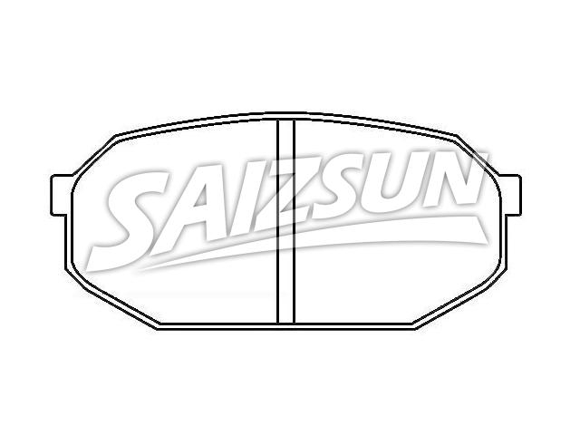 Bremsbelagsatz, Scheibenbremse Brake Pad Set:MB 238 261