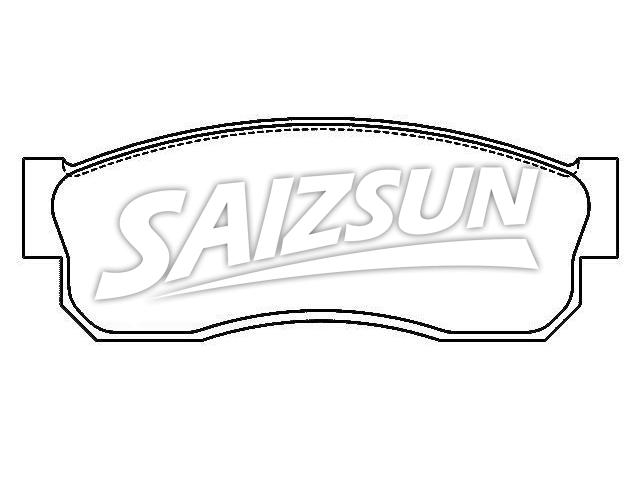 Bremsbelagsatz, Scheibenbremse Brake Pad Set:41060-01A25