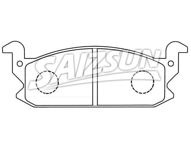 Bremsbelagsatz, Scheibenbremse Brake Pad Set:04491-87700