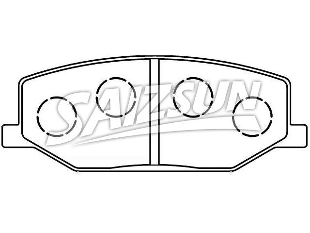 Bremsbelagsatz, Scheibenbremse Brake Pad Set:55110-70A00