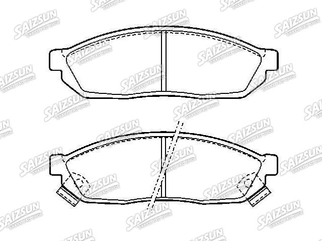 Bremsbelagsatz, Scheibenbremse Brake Pad Set:45022-SA0-660