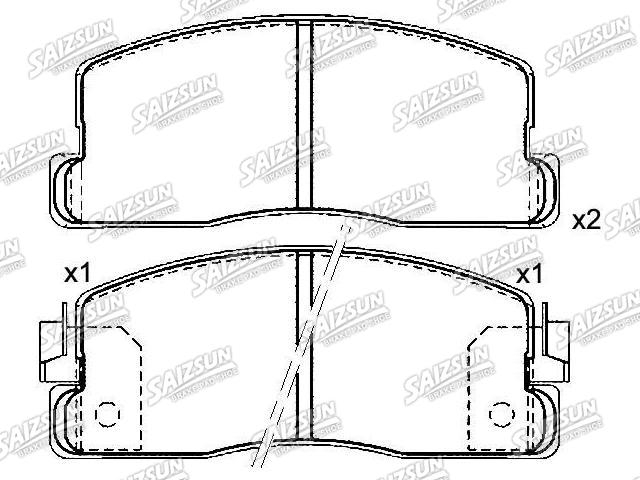 Bremsbelagsatz, Scheibenbremse Brake Pad Set:45022-SA5-670