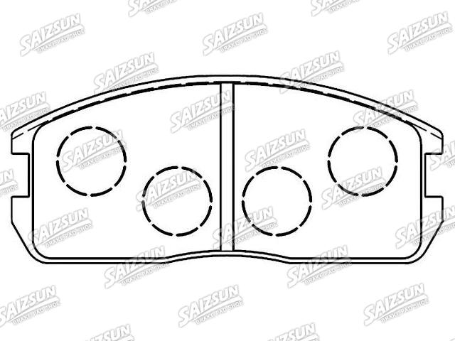 Bremsbelagsatz, Scheibenbremse Brake Pad Set:MB 668 722