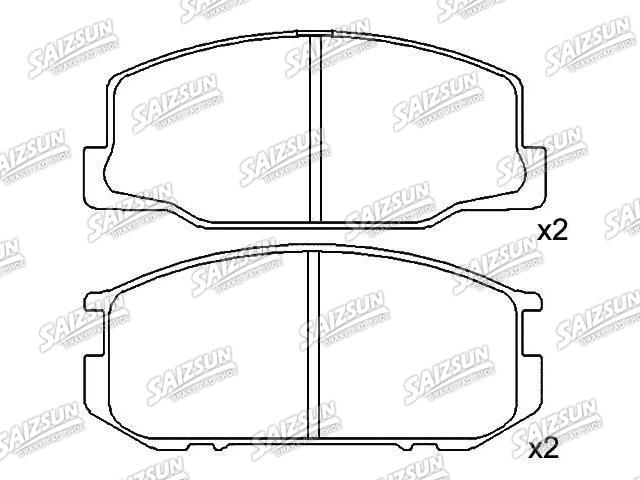 Bremsbelagsatz, Scheibenbremse Brake Pad Set:04465-27040