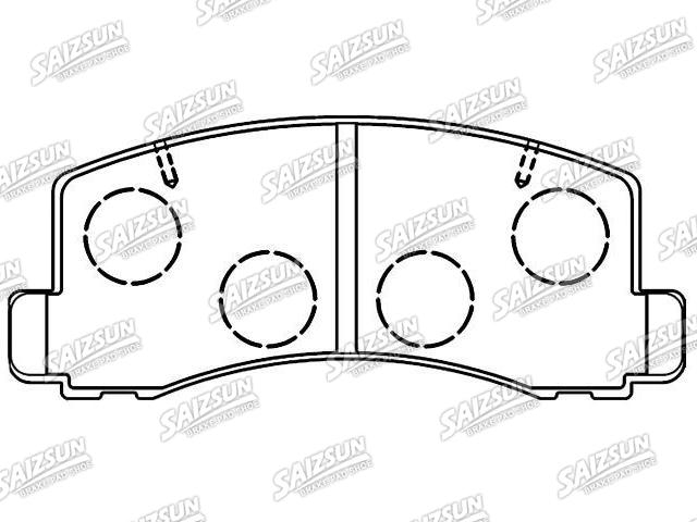 Bremsbelagsatz, Scheibenbremse Brake Pad Set:MB 699 887