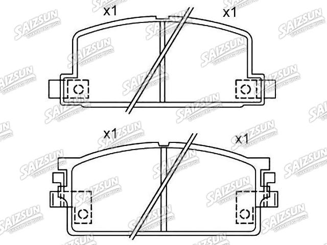 Bremsbelagsatz, Scheibenbremse Brake Pad Set:43 17 973