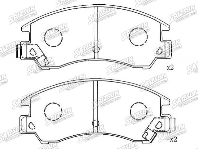 Bremsbelagsatz, Scheibenbremse Brake Pad Set:25191-GA130