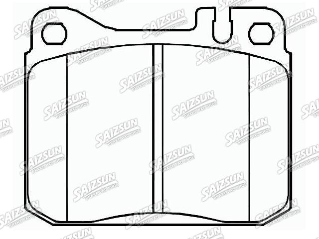 Bremsbelagsatz, Scheibenbremse Brake Pad Set:001 586 18 42