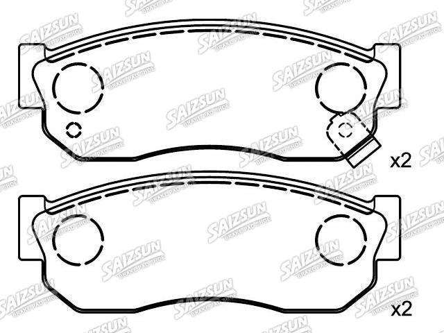 Bremsbelagsatz, Scheibenbremse Brake Pad Set:41060-01A26