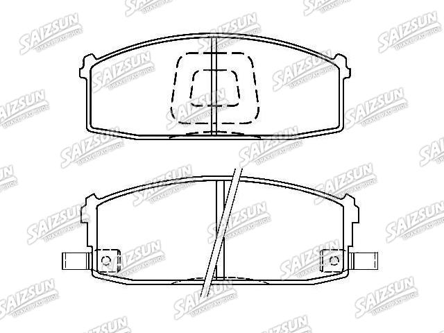 Bremsbelagsatz, Scheibenbremse Brake Pad Set:41060-D1486