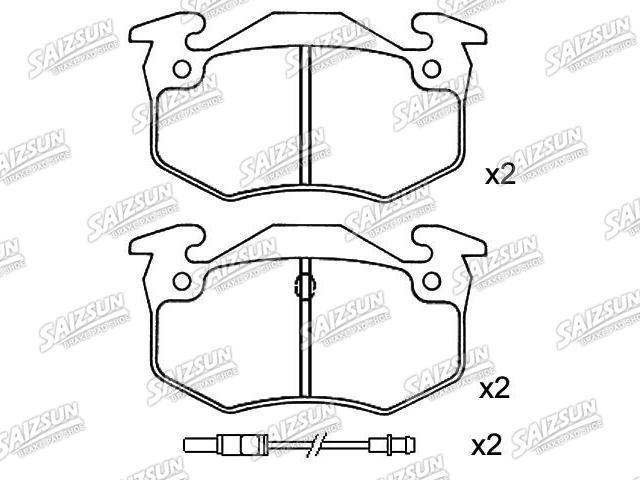 Bremsbelagsatz, Scheibenbremse Brake Pad Set:4250.71
