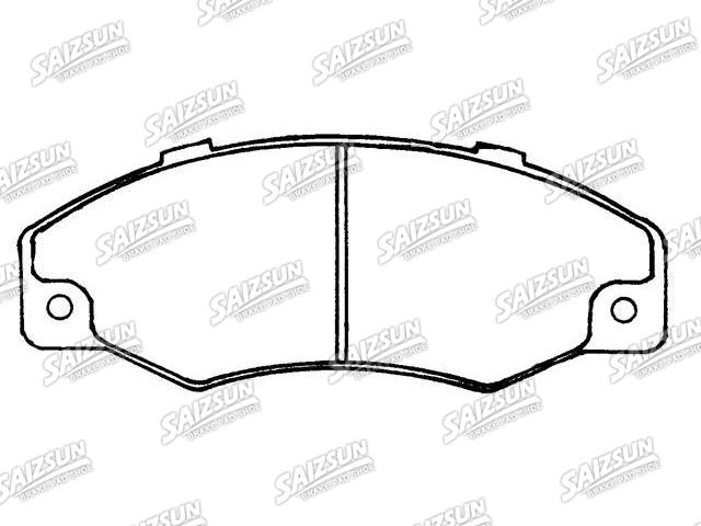 Bremsbelagsatz, Scheibenbremse Brake Pad Set:77 01 202 481