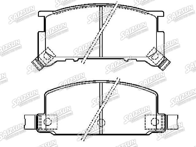 Bremsbelagsatz, Scheibenbremse Brake Pad Set:72519-1072