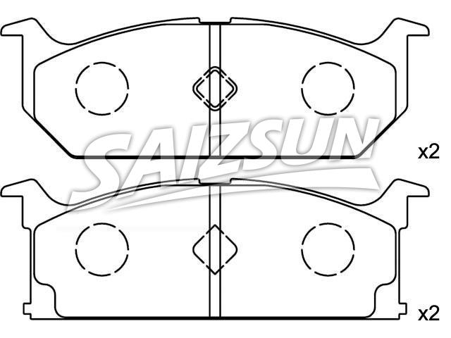 Bremsbelagsatz, Scheibenbremse Brake Pad Set:55200-62850
