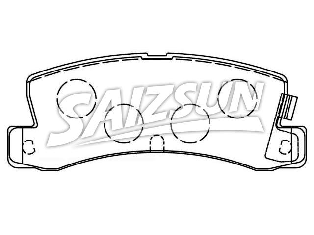 Bremsbelagsatz, Scheibenbremse Brake Pad Set:04465-32010