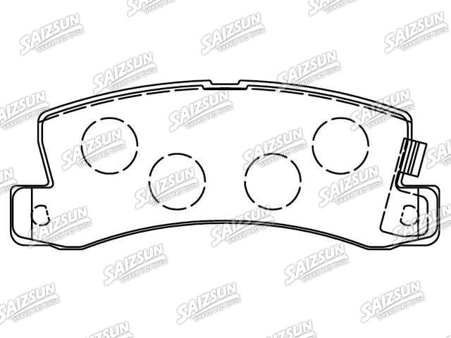 Bremsbelagsatz, Scheibenbremse Brake Pad Set:04466-33110