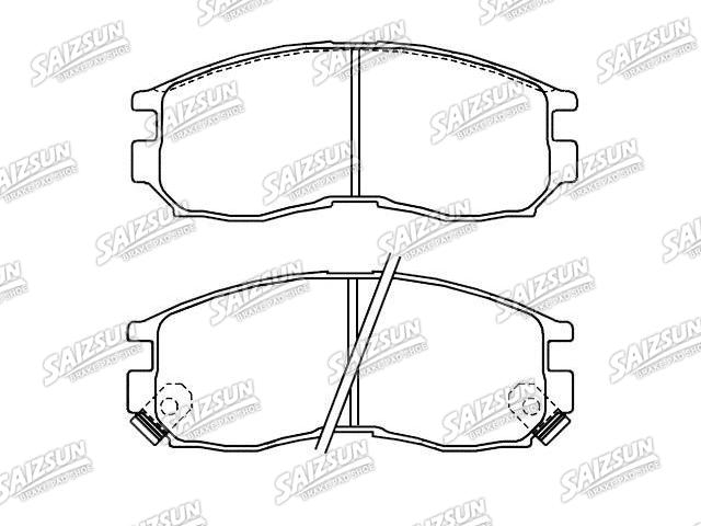 Bremsbelagsatz, Scheibenbremse Brake Pad Set:58101-M2A01