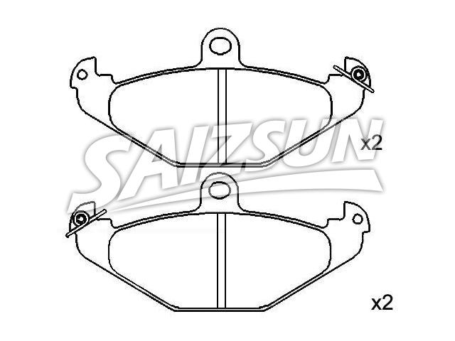 Bremsbelagsatz, Scheibenbremse Brake Pad Set:4 762 999