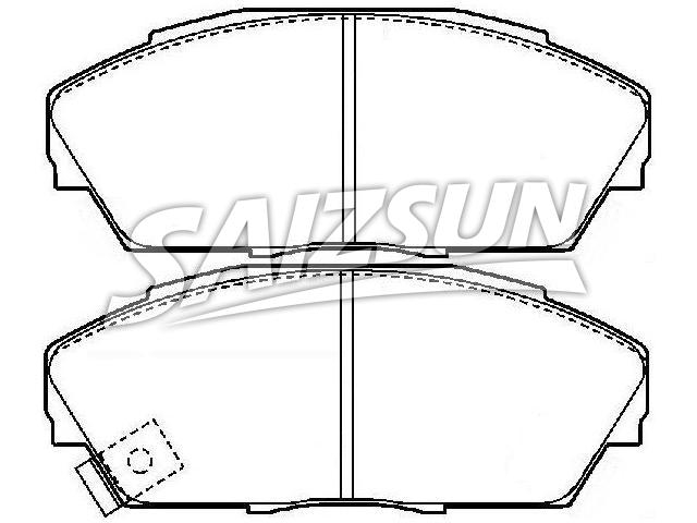 Bremsbelagsatz, Scheibenbremse Brake Pad Set:45022-SG0-010