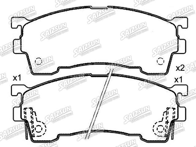 Bremsbelagsatz, Scheibenbremse Brake Pad Set:3 898 530