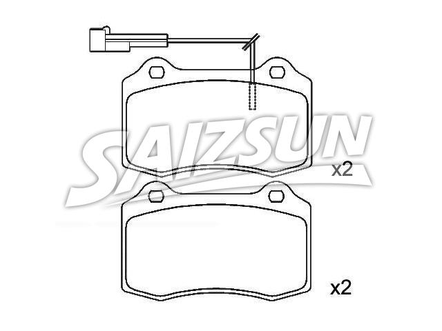 Bremsbelagsatz, Scheibenbremse Brake Pad Set:4 728 999