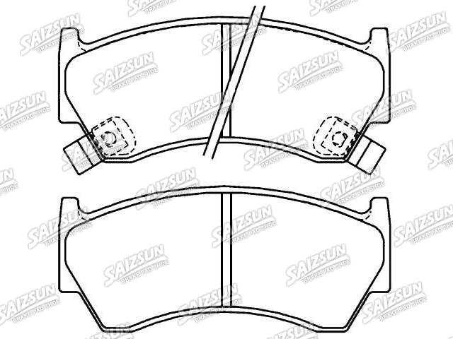 Bremsbelagsatz, Scheibenbremse Brake Pad Set:41060-1N060