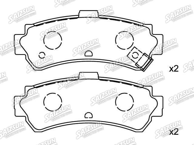 Bremsbelagsatz, Scheibenbremse Brake Pad Set:44060-0M890