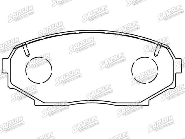 Bremsbelagsatz, Scheibenbremse Brake Pad Set:NAY0-33-23ZA