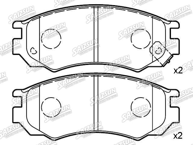Bremsbelagsatz, Scheibenbremse Brake Pad Set:41060-0N685
