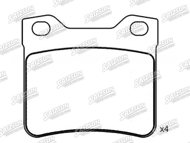 Bremsbelagsatz, Scheibenbremse Brake Pad Set:4251.30