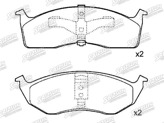 Bremsbelagsatz, Scheibenbremse Brake Pad Set:101 889S
