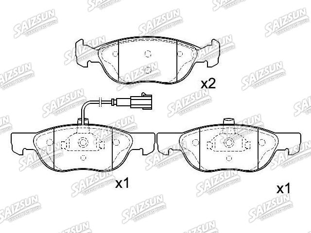 Bremsbelagsatz, Scheibenbremse Brake Pad Set:9 947 630