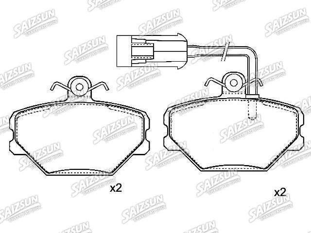 Bremsbelagsatz, Scheibenbremse Brake Pad Set:655799999